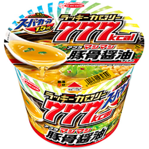 スーパーカップ1.5倍(ラッキーカロリー777 豚骨醤油)