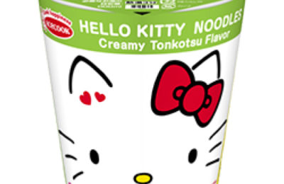 ハローキティ45周年お祝いカップ麺（とんこつラーメン）｜カップラーメン道