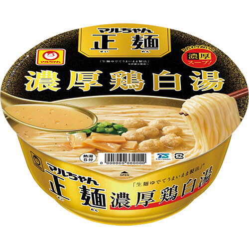 【ファミリーマート】マルちゃん正麺 カップ（濃厚鶏白湯）