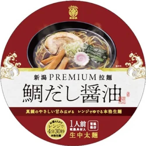 【新潟県観光物産】プレミアム 鯛だし醤油ラーメン