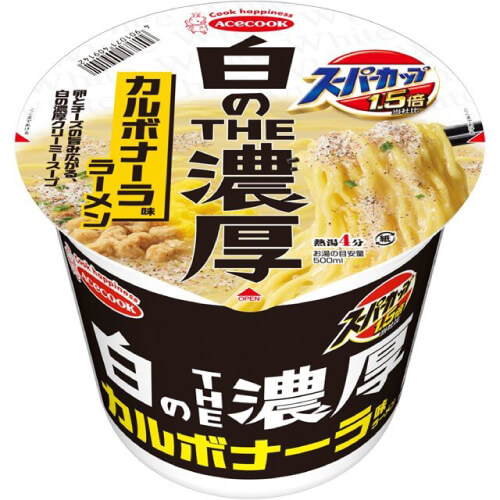 スーパーカップ1.5倍（白のTHE濃厚 カルボナーラ味ラーメン）