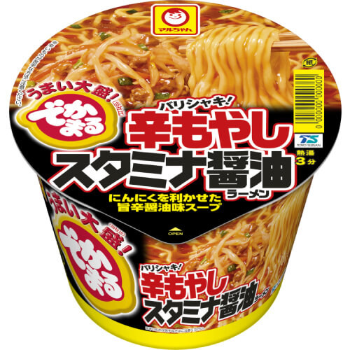 でかまる（バリシャキ!辛もやしスタミナ醤油ラーメン）