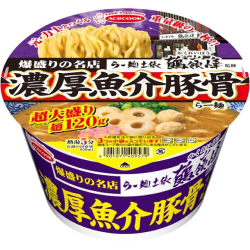 爆盛りの名店 らー麺土俵鶴嶺峰監修 濃厚魚介豚骨らー麺