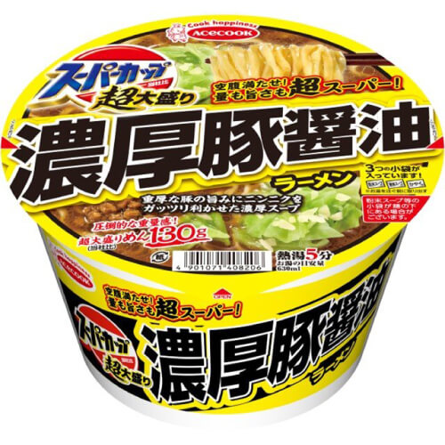 超大盛りスーパーカップ（濃厚豚醤油ラーメン）