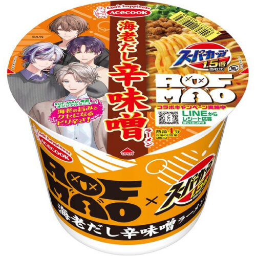 スーパーカップ1.5倍×ROF-MAO（海老だし辛味噌ラーメン）