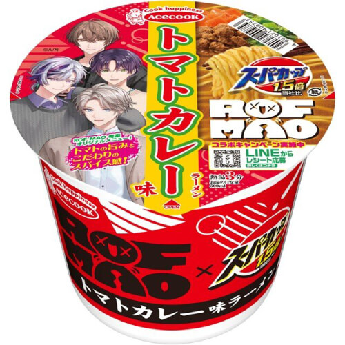 スーパーカップ1.5倍×ROF-MAO（トマトカレー味ラーメン）