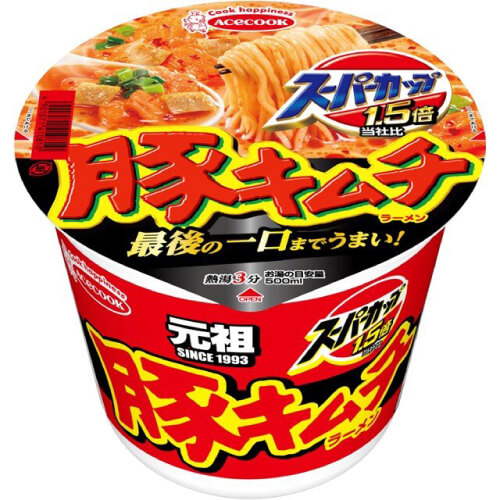 スーパーカップ1.5倍（豚キムチラーメン）